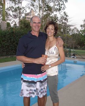 Michael and Martha Vuytowecz at the pool in Panama in 2009  – Best Places In The World To Retire – International Living