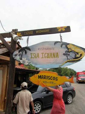 Sign of Isle Iguana Restaurant, Pedasi Panama – Best Places In The World To Retire – International Living