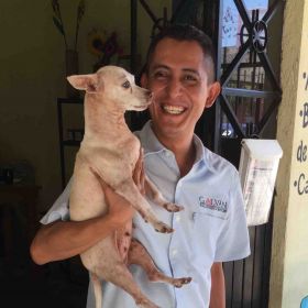 Armando Contreras with dog in Lo de Marcos – Best Places In The World To Retire – International Living