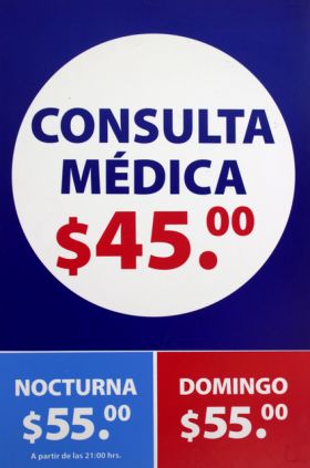 Sign showing price for doctors in Mexico – Best Places In The World To Retire – International Living