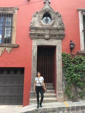 Jet Metier by entryway in San Miguel de Allende – Best Places In The World To Retire – International Living