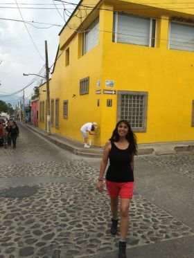 Jet Metier walking on a street in Ajijic – Best Places In The World To Retire – International Living