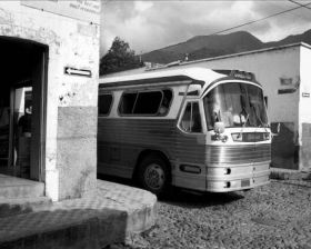 Bus traveling down Ajijic street in 1950s – Best Places In The World To Retire – International Living