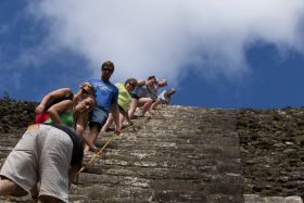 Climbing the Mayan pyramids around Orchid Bay, Belize – Best Places In The World To Retire – International Living