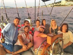 Paul Mayer on a boat for a Christmas Posada with Vallarta Food Tours, Puerto Vallarta, Mexico – Best Places In The World To Retire – International Living