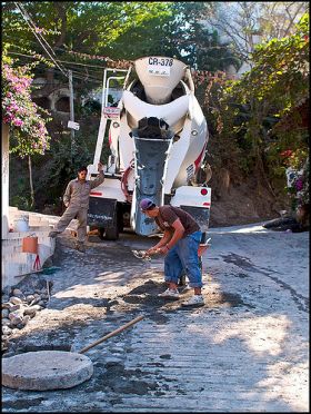 Road work on a cobblestone street, Puerto Vallarta, Mexico – Best Places In The World To Retire – International Living