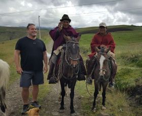 Ross with new friends found in the Andes in Ecuador – Best Places In The World To Retire – International Living
