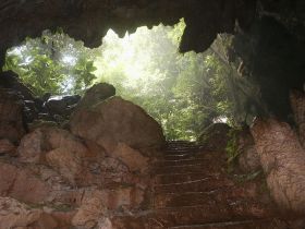 A view looking out at the entrance to St. Herman's Cave in Blue Hole National Park in Cayo District, Belize – Best Places In The World To Retire – International Living