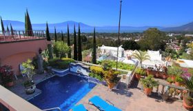 Terrace overlooking the pool, town and lake, Ajijic, Mexico – Best Places In The World To Retire – International Living