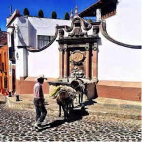 A man with his burro, San Miguel de Allende, Mexico