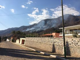 Burning fields in Mexico