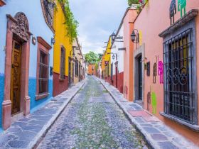Colorful street in San Miguel de Allende – Best Places In The World To Retire – International Living