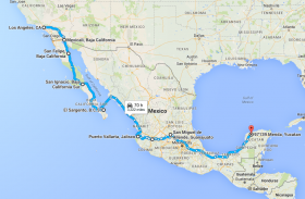 Los Angeles through Baja to Merida, Mexico
