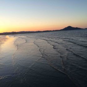 Sea of Cortez at dawn in San Felipe, Baja, Mexico