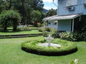 Outside the Hotel Panamonte in Boquete, Panama, looking at the fountain – Best Places In The World To Retire – International Living