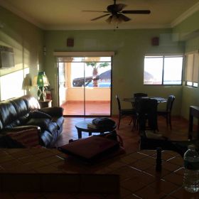 View from the hotel room at dawn in San Felipe, Baja, Mexico