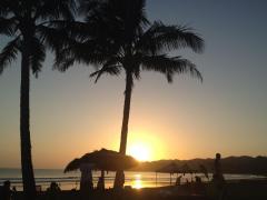 Sunset on the beach with palm trees in Venao, near Pedasi, Panama – Best Places In The World To Retire – International Living