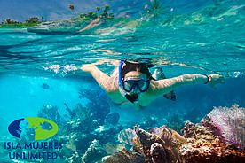Woman snorkeling near coral in Isla Mujeres – Best Places In The World To Retire – International Living