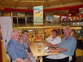 The Larsen's and Jensen's at Albrook Mall in Panama City for lunch. – Best Places In The World To Retire – International Living
