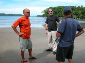 Michael Vuytowecz being shown beachfront property in Panama – Best Places In The World To Retire – International Living